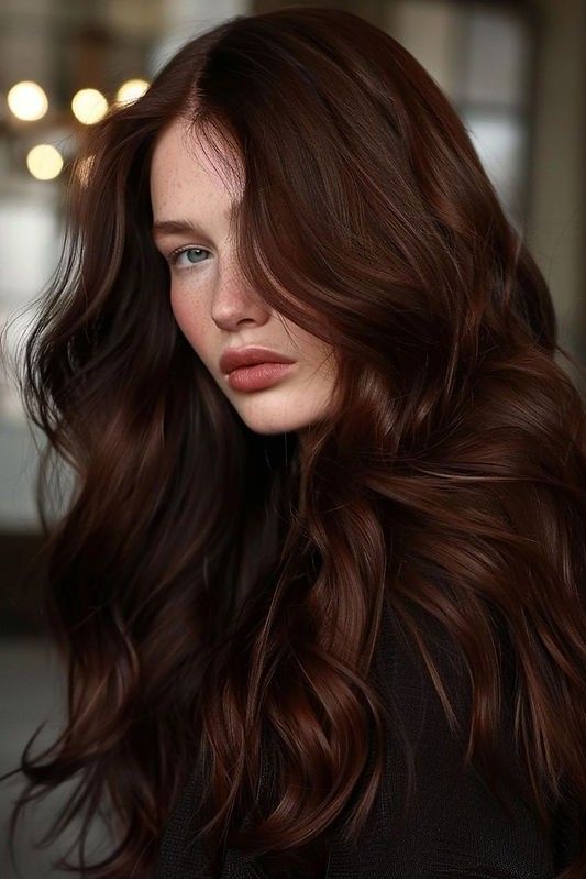 Rich Mahogany Brown for Dark Eyes