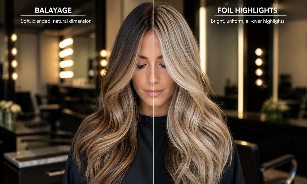 Balayage vs Full Highlights