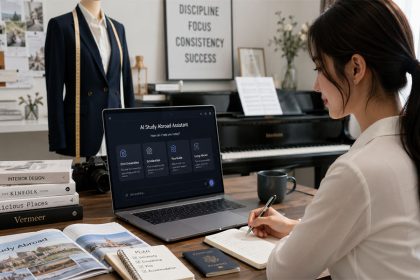 Study abroad ai technology workplace styling classical music